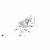 Схема вузла: Сидіння для Honda VT1300 Sabre