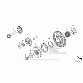 Схема вузла: Привід стартера для Honda CBR600 CBR600RR