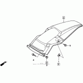 Схема узла: Заднее крыло для Honda CR250