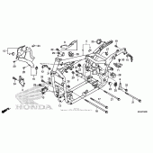 Схема вузла: Frame (1) для Honda VT750 Shadow Aero