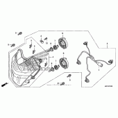 Схема узла: Фара для Honda FSC600 Silver Wing