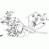 Схема вузла: Кермо для Honda XL600 Transalp