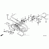 Схема вузла: Evap canister для Honda FSC600 Silver Wing