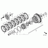 Схема вузла: Зчеплення для Honda CB1100