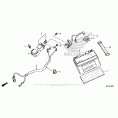 Схема вузла: Акумулятор для Honda CBR600