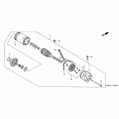 Схема вузла: Стартер електричний для Honda XL650 Transalp