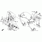 Схема вузла: Second master cylinder для Honda CBR1000 CBR1000F