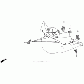Схема узла: Обтекатель sub harness для Honda GL1500 Gold Wing Aspencade
