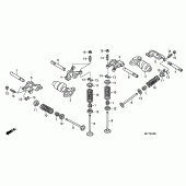 Схема вузла: Шток & Клапан для Honda XL700V Transalp