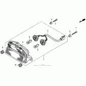 Схема узла: Задний фонарь (Стоп-сигнал) для Honda CBR900RR CBR919RR Fireblade