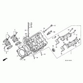 Схема вузла: Left головка циліндра для Honda ST1100 Pan-European