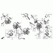 Схема узла: Карбюратор (COMPONENT PARTS) для Honda CBR600 CBR600F