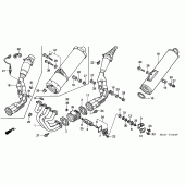 Схема узла: Выхлопная система для Honda CBR900RR CBR929RR Fireblade