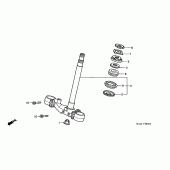 Схема узла: Рулевая траверса для Honda ST1100 Pan-European