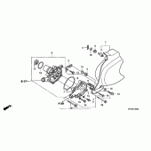 Схема вузла: Водяний насос для Honda VT600 Shadow VLX