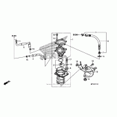 Схема вузла: Паливний насос для Honda VT1300 Stateline