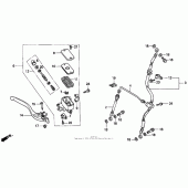 Схема узла: St1100 fr. тормозной цилиндр для Honda ST1100 Pan-European
