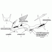 Схема вузла: Label read the manual (CB1300S / CB1300SA) для Honda CB1300 Super Bol D'Or