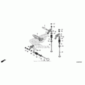 Схема вузла: Camshaft valve (fr.) Для Honda VT750 Shadow Spirit