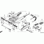 Схема вузла: Задній важіль (Маятник) для Honda CRF450 CRF450R