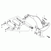 Схема узла: Глушитель для Honda CR250