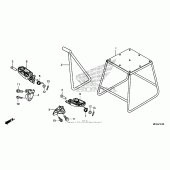 Схема вузла: Step + stand для Honda CRF450 CRF450R