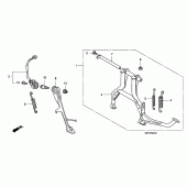 Схема узла: Подставка для Honda CB1300 Super Bol D’Or