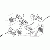 Схема вузла: Поворотники для Honda CMX250 Rebel