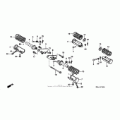 Схема вузла: Step (1) для Honda VT1100 Shadow Spirit