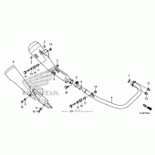 Схема вузла: Вихлопна система для Honda CBR250