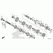 Схема вузла: Трансмісія для Honda CRF250 CRF250L