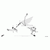 Схема вузла: Педаль (Лапка) для Honda CMX300 Rebel