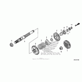 Схема вузла: Final shaft для Honda GL1800 Gold Wing