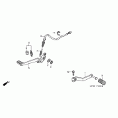 Схема вузла: Педаль (Лапка) для Honda VFR800 VFR