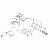 Схема вузла: Переднє крило для Honda CBR125