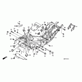 Схема вузла: Рама (XL1000VA) для Honda XL1000V Varadero