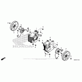 Схема вузла: Ветилятор для Honda GL1800 Gold Wing Valkyrie