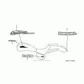 Схема вузла: Emblem + mark (vtx1800c) для Honda VTX1800