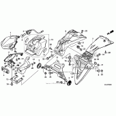 Схема вузла: Задній ліхтар (Стоп-сигнал) для Honda NC700