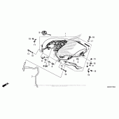 Схема вузла: Паливний бак для Honda GL1800 Gold Wing Valkyrie