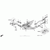 Схема узла: Задний тормозной шланг для Honda ST1300 Pan-European Police