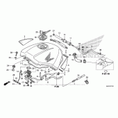 Схема узла: Топливный бак для Honda ST1300 Pan-European Police