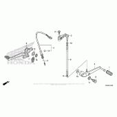 Схема вузла: Педаль (Лапка) для Honda CB1000 CB1000R