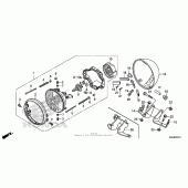Схема вузла: Headlight (2) для Honda VT750 Shadow Spirit