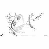 Схема узла: Цепь ГРМ & Натяжитель & Успокоитель для Honda CBR1000 CBR1000RR Fireblade