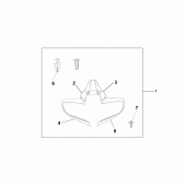 Схема вузла: Mirror deflector для Honda ST1300 Pan-European