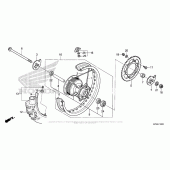 Схема вузла: Заднє колесо для Honda CRF230 CRF230F