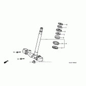Схема узла: Рулевая траверса для Honda ST1100 Pan-European