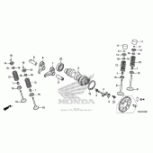 Схема вузла: Шток & Клапан для Honda CRF150 CRF150RB