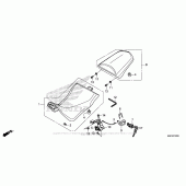 Схема вузла: Сидіння для Honda CRF1000 Africa Twin